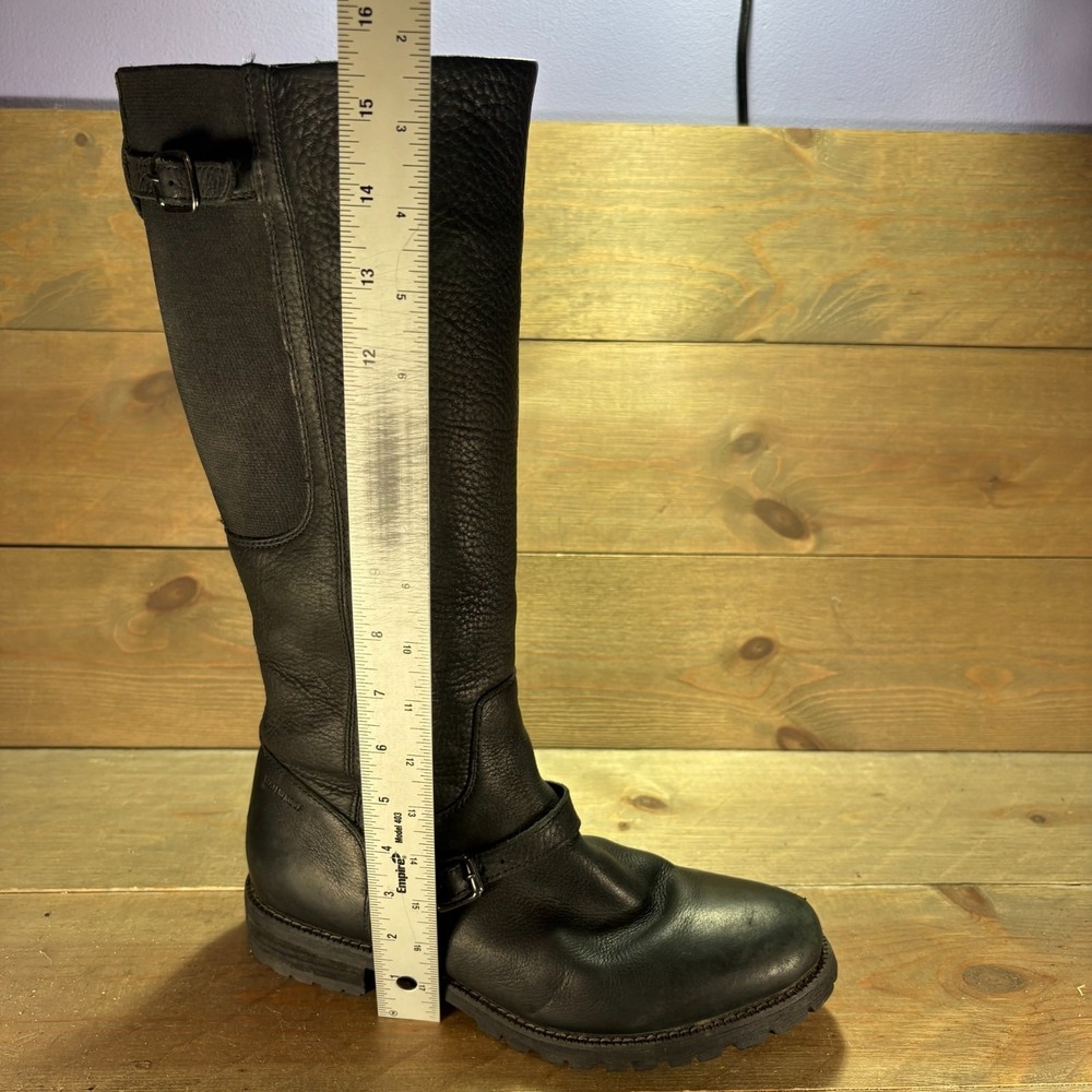 Ariat stanton Womens size 9 shoes Black Leather Waterproof Knee High riding boot - Picture 8 of 11